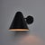 Black Mid-Century Modern 'ZuZu' Black Painted Brass Wall Sconce in the Style of Jacques Biny For Sale - Image 8 of 18