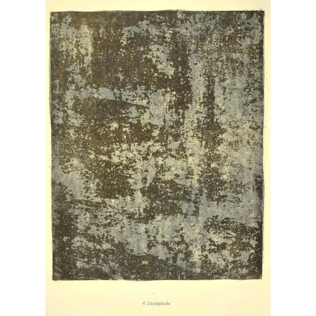 Jean Dubuffet, Décrépitude, Original Lithograph, 1959 For Sale