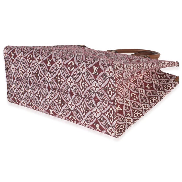 Textile Bordeaux Jacquard Canvas Since 1854 Onthego GM For Sale - Image 7 of 9