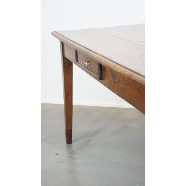 French Oak Dining Table with Drawers, Early 19th Century For Sale - Image 10 of 18
