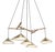 Emily Group of Five Pendant Light in Metallic Tones by Daniel Becker For Sale