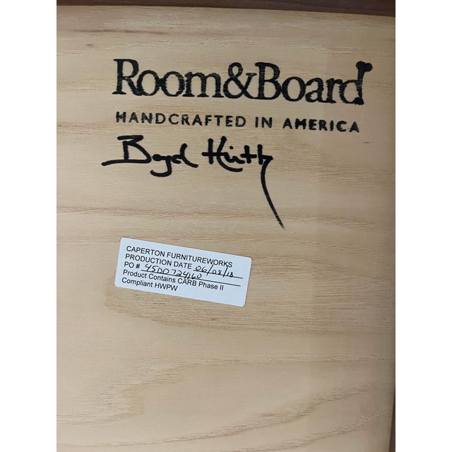 2010s Room & Board Hudson Handcrafted in America Walnut Wood Wall Mirror 30"x40" For Sale - Image 5 of 7