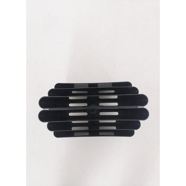 Black Plastic Magazine Rack by Giotto Stoppino for Kartell, Italy For Sale - Image 3 of 11