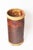 Gold Art Nouveau Umbrella Stand Basket Embossed Leather Decorated Red Roses, 1900 For Sale - Image 8 of 17