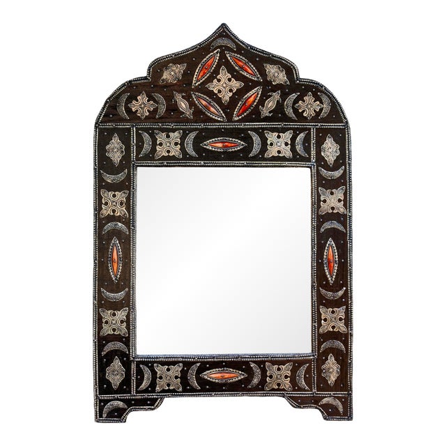 Vintage Handcrafted Moroccan Mirror For Sale