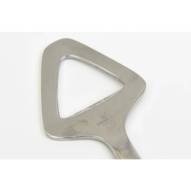 Vintage Kalmar Italian Stainless Steel Bar Set Barware Set of 5 For Sale - Image 9 of 13