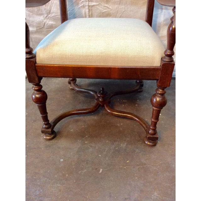 Late 19th Century French Ladderback Armchair For Sale - Image 4 of 12