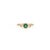 Not Yet Made - Made To Order Round Emerald Trilogy Vintage Ring With Diamonds in 14k Yellow Gold Size 5.5 For Sale - Image 5 of 18