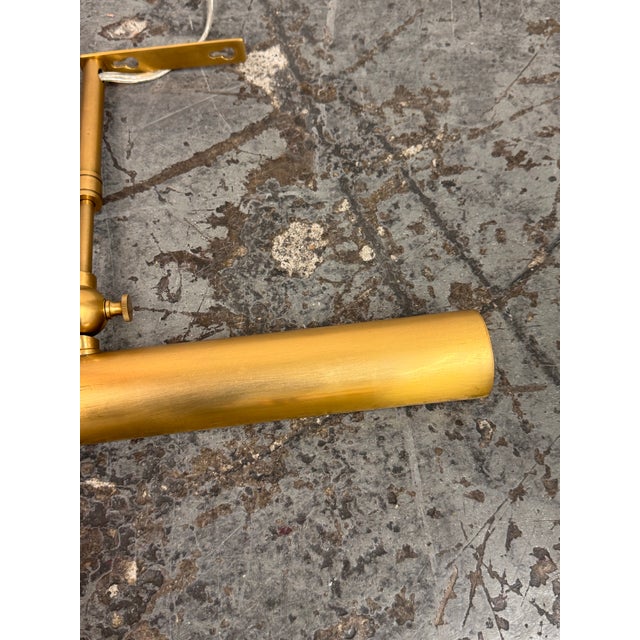 Restoration Hardware Restoration Hardware Gallery Antiqued Brass Picture Light For Sale - Image 4 of 12