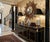 Offering a LARGE pair of Maitland-Smith hand made crackled beige porcelain table lamps with elephant handles on the neck,...