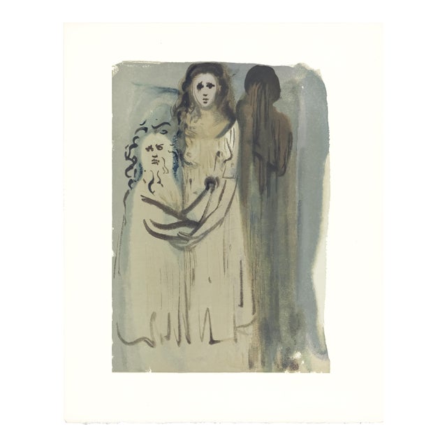 Original engraving from Salvador Dalí’s "The Divine Comedy" published by Editions d’Art Les Heures Claires, Paris, in...