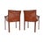 Vintage Italian Leather Armchairs by Enrico Pellizzoni, 1980, Set of 2 For Sale - Image 6 of 11