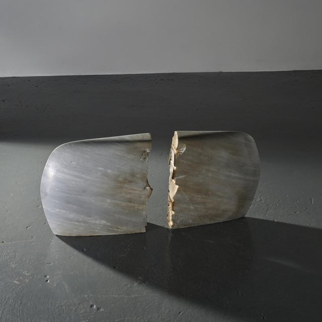 Unique piece: a marble sculpture composed of two elements, created by Robert Neuhauser in Switzerland around the...