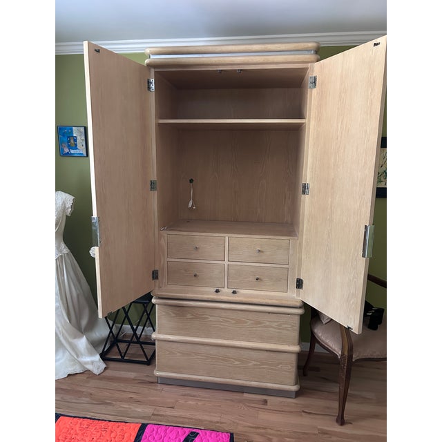 Art Deco 1980s Art Deco-Inspired Armoire by Jay Spectre for Century Furniture For Sale - Image 3 of 3