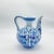 Handmade Ceramic Ewer Pitcher (20cm) Classic Blue and White Floral For Sale - Image 9 of 11