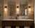 Contemporary Brass Wall Sconce With Ribbed Natural Alabaster Shade, Modern Bathroom Vanity Lamp, Handcrafted Luxury Wall Lighting For Sale - Image 3 of 10