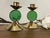 Vintage Candleholders in Brass and Green Glass by Gunnar Ander for Ystad Metal, Set of 2 For Sale - Image 5 of 14