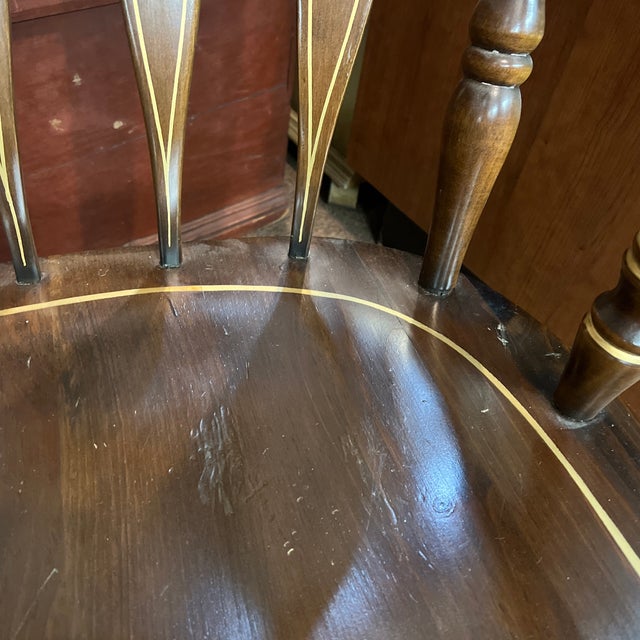 1960s Virginia House Solid Wood Stenciled Rocking Chair For Sale - Image 6 of 8