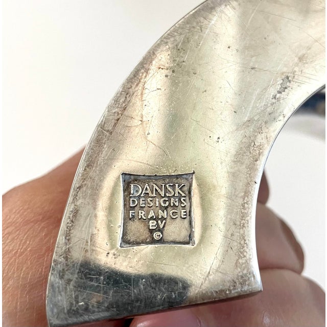 Mid Century Dansk Silver Plate Spiral Candle Holder by Bertil Vallien