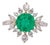 Gia Certified 2.22ct Colombian Emerald Diamond Halo Ring: Solid 14k Gold, 8.5mm, Size 6.75 For Sale