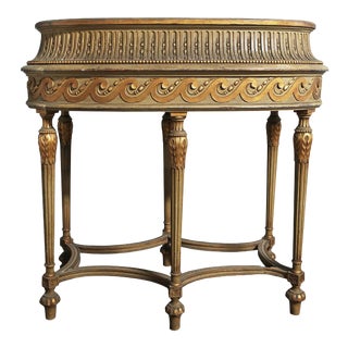 Antique Oval Table Louis XVI Giltwood For Sale