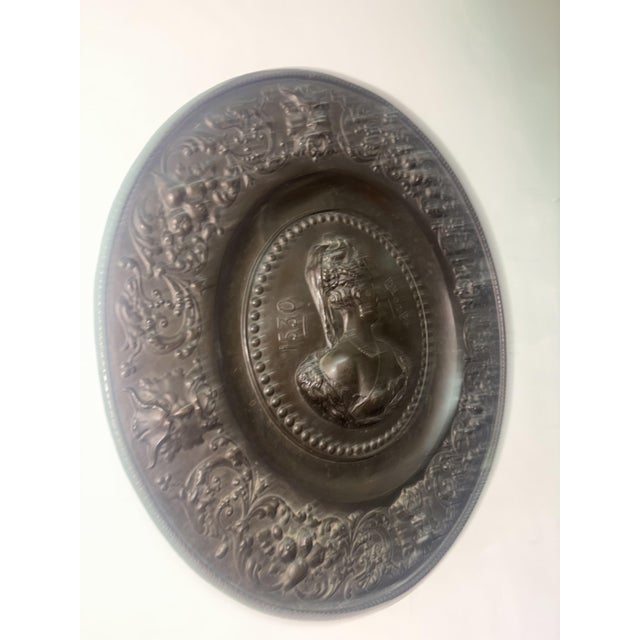 Handmade Bronze Plate, 1930 For Sale - Image 4 of 8