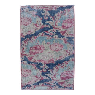 Antique Persian Tabriz Rug With Elegant Floral Motifs and Soft Pastel Tones For Sale