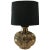 Mid-20th Century American Ceramic Lamp With Custom Brown Suede Shade For Sale
