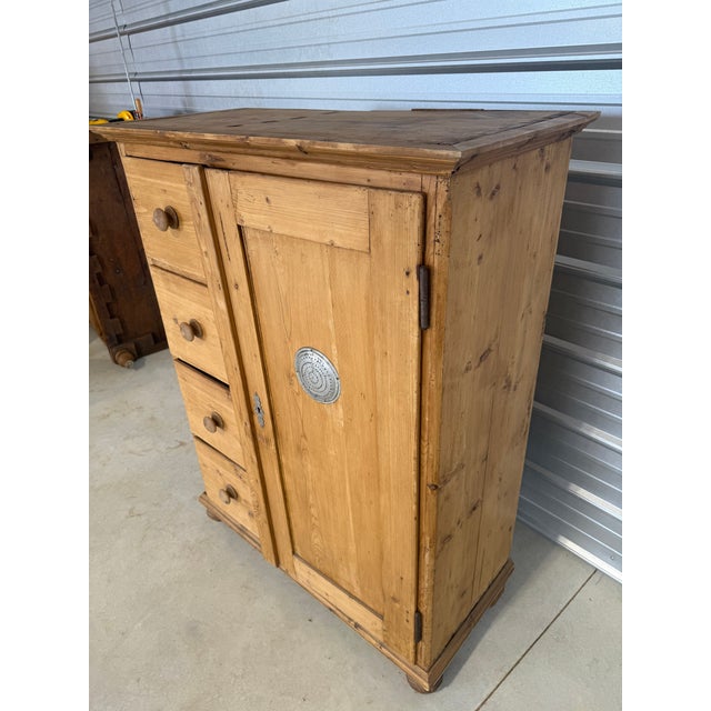 Antique Pine Food or Linen Storage Cupboard From England For Sale - Image 6 of 18