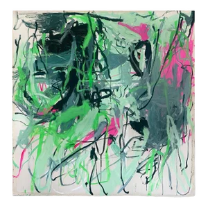 Contemporary Abstract Acrylic on Canvas Painting “Prophecy of the Whippoorwill" by Macha Poynder