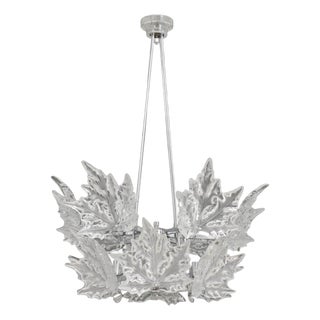 Lalique Champs-Elysees Two-Tier Chandelier For Sale