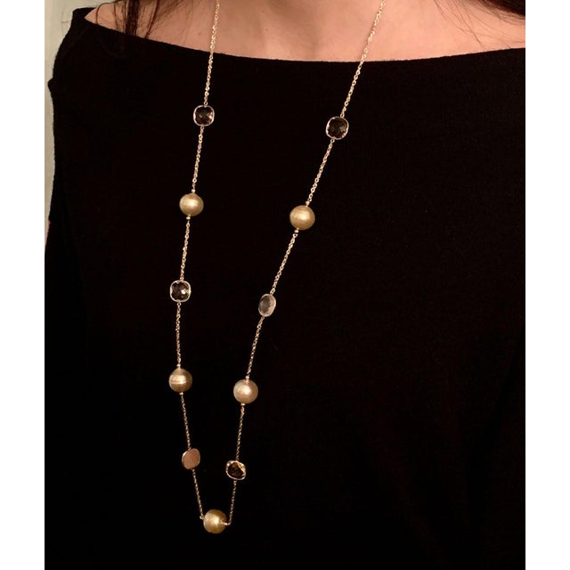 Fine Quality South Sea Pearl Quartz Necklace 14k Gold 14.6 mm Certified $2,970 820708 This is a Unique Custom Made...