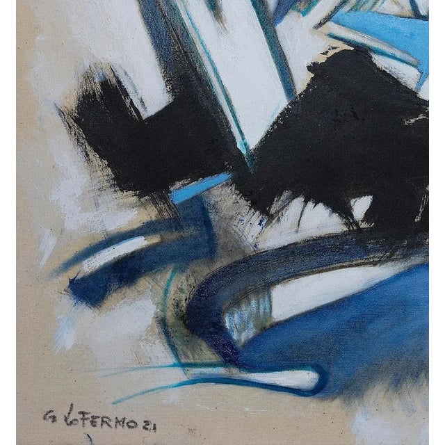 Abstract Expressionism is an original artwork realized by Giorgio Lo Fermo (b. 1947) in 2021. Original Oil On Canvas....