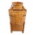 Tall Architectural Handwoven Split-Wood Basket Vessel With Sculptural Form Early 20th Century For Sale