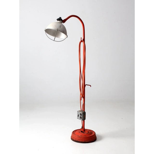 Vintage Industrial Work Lamp For Sale - Image 4 of 12