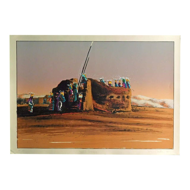 1990s Larry Fodor "Tablita Ceremony" Hand Signed Limited Edition Art Print For Sale