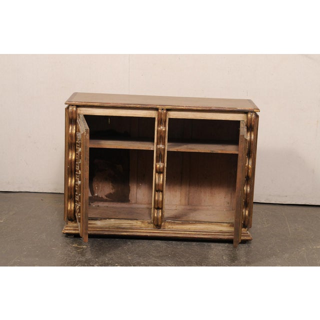 Mid 20th Century Spanish Giltwood & Mirrored Console Cabinet For Sale - Image 13 of 15