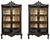 Vintage Portuguese Display Cabinets in Chestnut, Set of 2 For Sale - Image 4 of 6