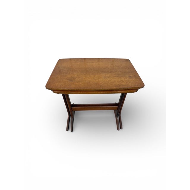 Mid-Century Danish Modern Selig Poul Jensen Walnut Nesting Tables - Set of 2 For Sale In Philadelphia - Image 6 of 8