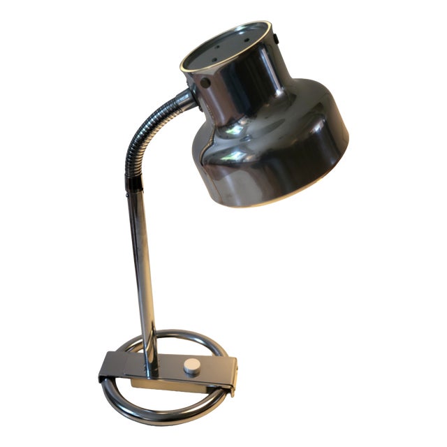 Vintage Bumling Desk Lamp in Chrome by Ateljé Lyktan, 1970s For Sale