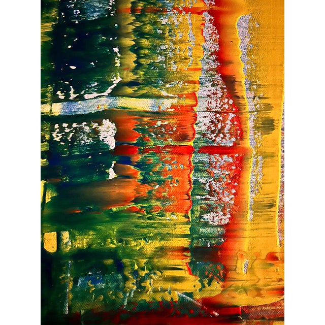 The Fire Inside Abstract Expressionism Acrylic Painting by Shabs Beigh For Sale - Image 4 of 9