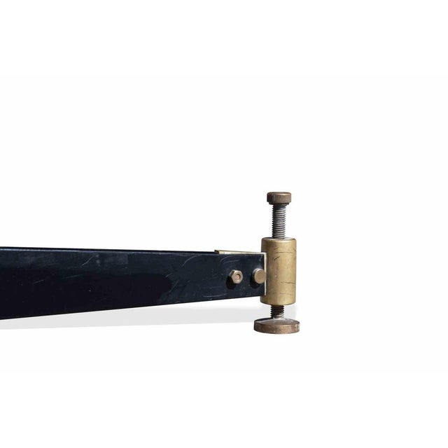 Vintage Table in Wood and Brass by Ignazio Gardella, Italy, 1970s For Sale - Image 4 of 7