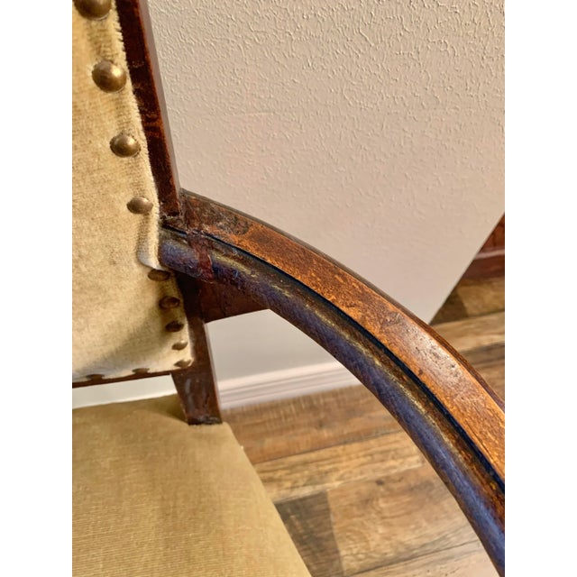 19th Century French Walnut Armchair For Sale - Image 9 of 12