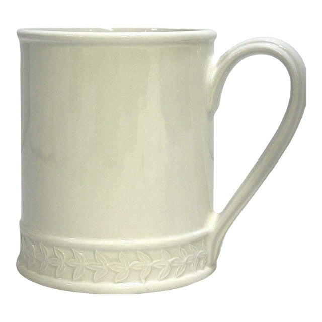 1990s Portmeirion 'Options' Retired Embossed Smooth Laurel Rim Tankard Mug For Sale