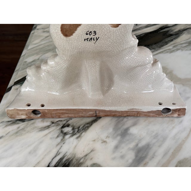 Greige Made in Italy Mid-Century Boroque Wall Sconce For Sale - Image 8 of 16