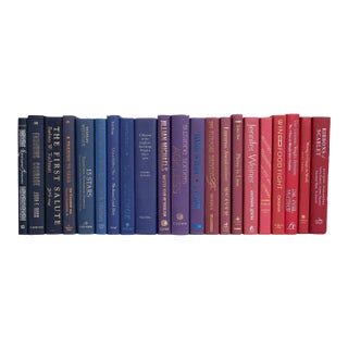 Decorative Books - Berry Ombré Books - Purple Books By The Foot For Sale