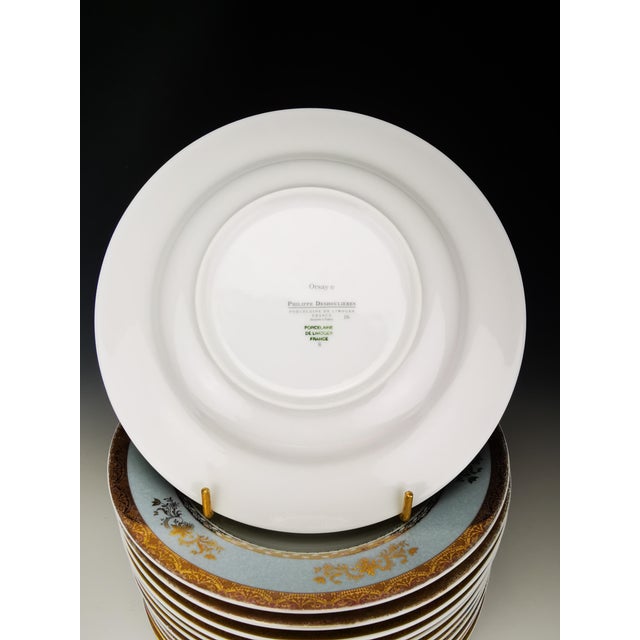 Orsay Sky Grey Limoges Porcelain Soup Plates by Philippe Deshoulières, France, 2010s, Set of 12 For Sale - Image 6 of 8