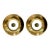 Revelation Modern Brass and Alabaster Vice Versa Led Wall Sconces Pair For Sale
