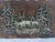 Wood Vintage Silver-Tone Deer Woodland Relief Plaque on Rustic Wood, 13" For Sale - Image 7 of 12