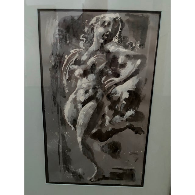 1960s Milton Hebald Mid-Century Figurative Nude Painting, Signed & Dated 1965 For Sale - Image 5 of 5
